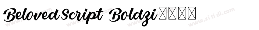 BelovedScript Boldzi字体转换